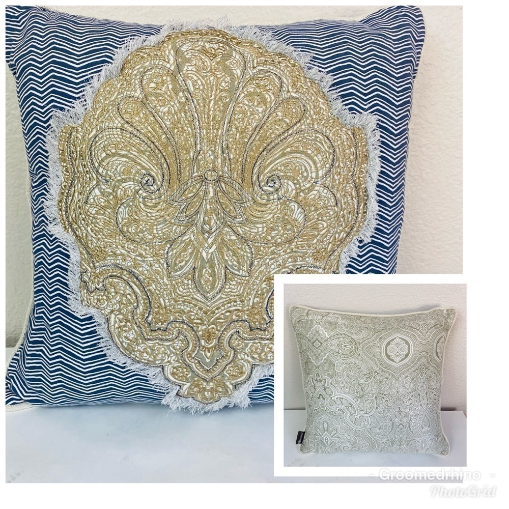 Jaipur Market Bohemian Style 18”x18” Accent Pillow